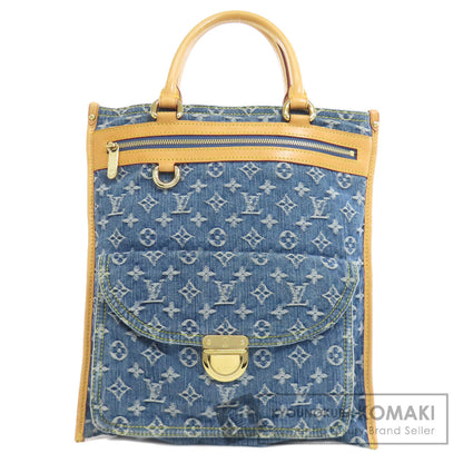 LOUIS VUITTON M95018 Flat shopper Tote Bag Monogram Denim Ladies [Used]