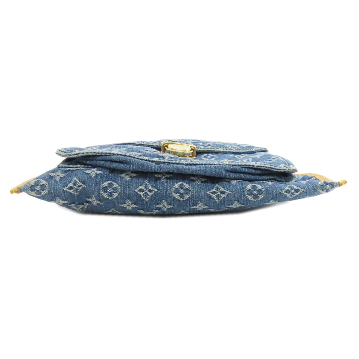 LOUIS VUITTON M95018 Flat shopper Tote Bag Monogram Denim Ladies [Used]