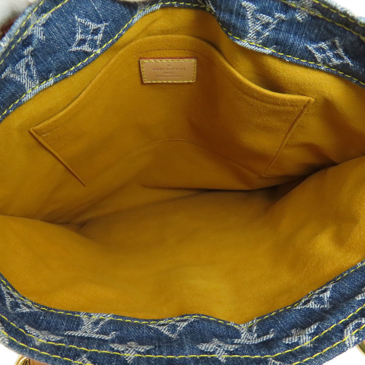 LOUIS VUITTON M95018 Flat shopper Tote Bag Monogram Denim Ladies [Used]