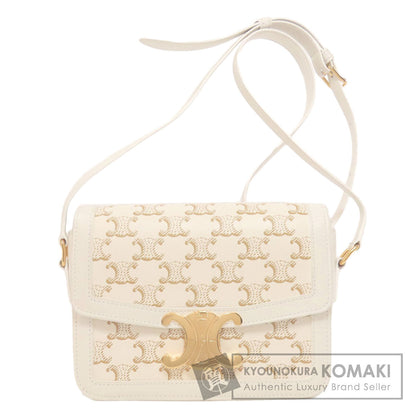 CELINE Teen Triomphe Shoulder Bag PVC CalfLadies [Used]