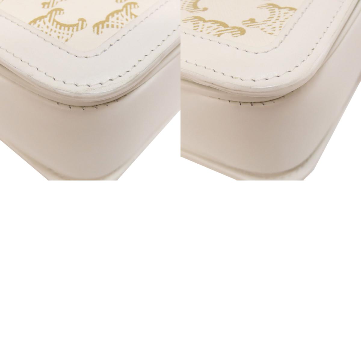 CELINE Teen Triomphe Shoulder Bag PVC CalfLadies [Used]