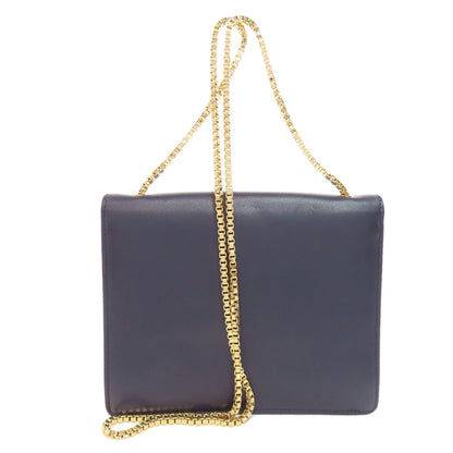 Salvatore Ferragamo GanciniHardware ChainShoulder Shoulder Bag Leather Ladies [Used]