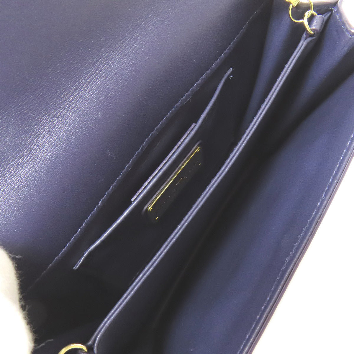 Salvatore Ferragamo GanciniHardware ChainShoulder Shoulder Bag Leather Ladies [Used]