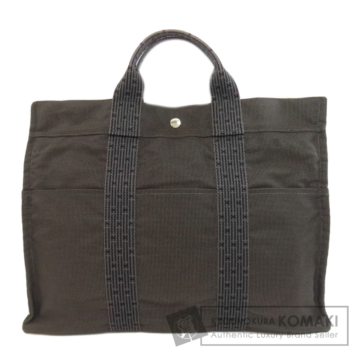 HERMES Her LineMM Handbag Canvas Ladies [Used]