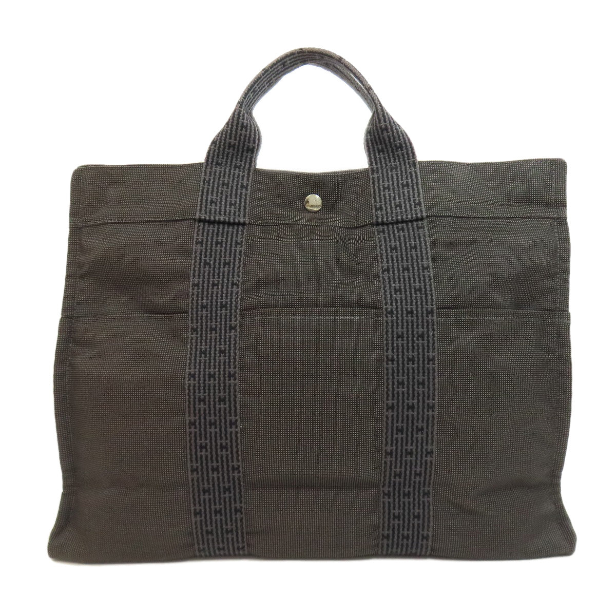 HERMES Her LineMM Handbag Canvas Ladies [Used]