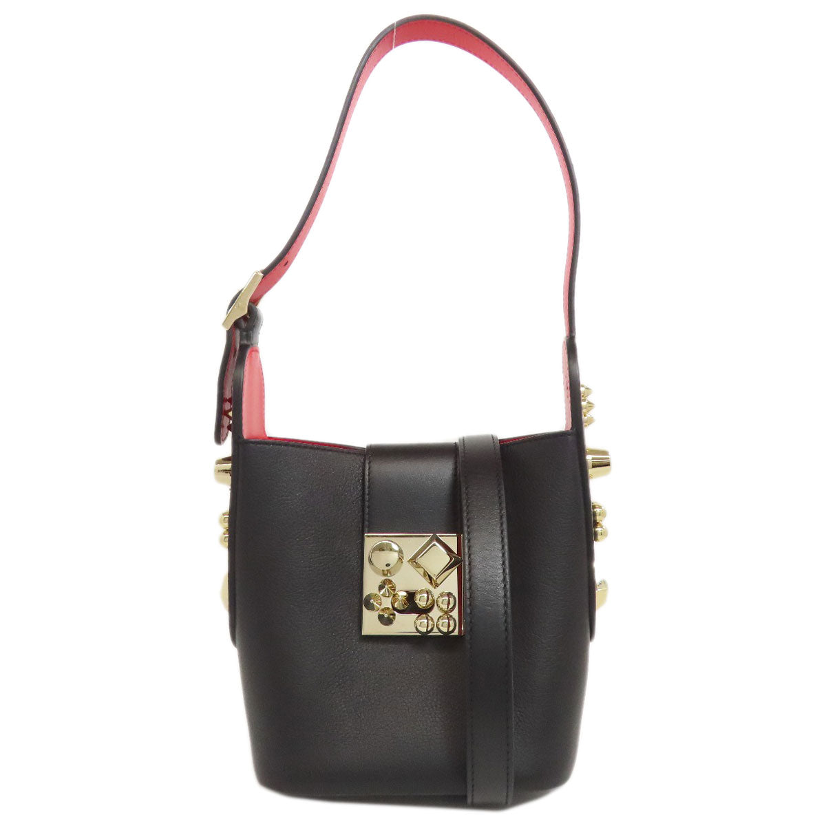 Christian Louboutin Studs Handbag Calf Ladies [Used]