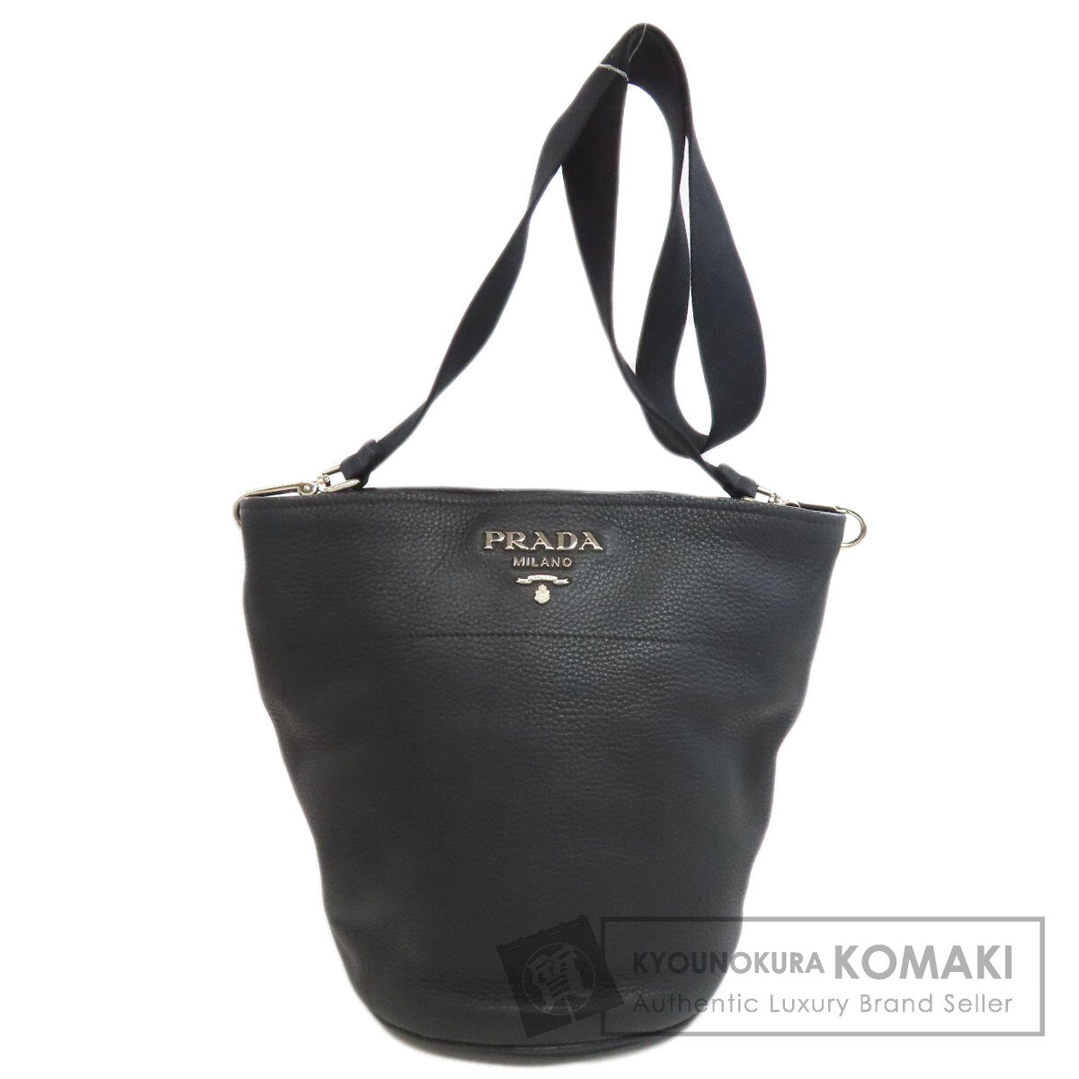 PRADA logo Shoulder Bag Calf Ladies [Used]