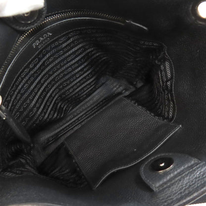 プラダ ロゴ ショルダーバッグ カーフ レディース 【中古】【PRADA】