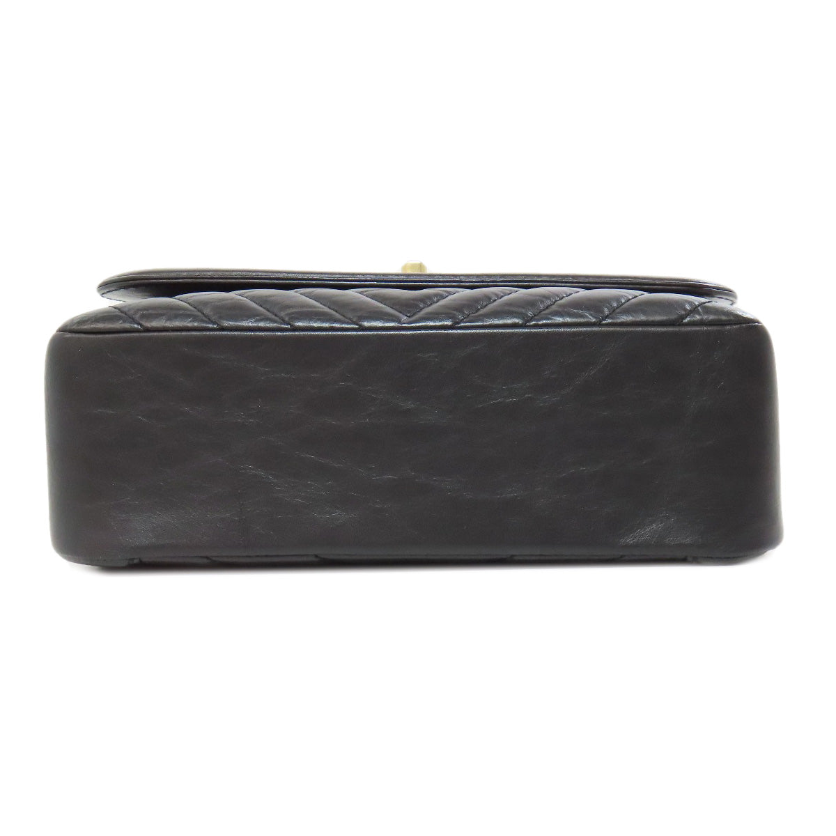 CHANEL Chevron V-stitch GoldHardware 2WAY Handbag Calf Ladies [Used]