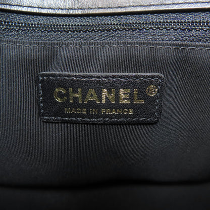 CHANEL Chevron V-stitch GoldHardware 2WAY Handbag Calf Ladies [Used]