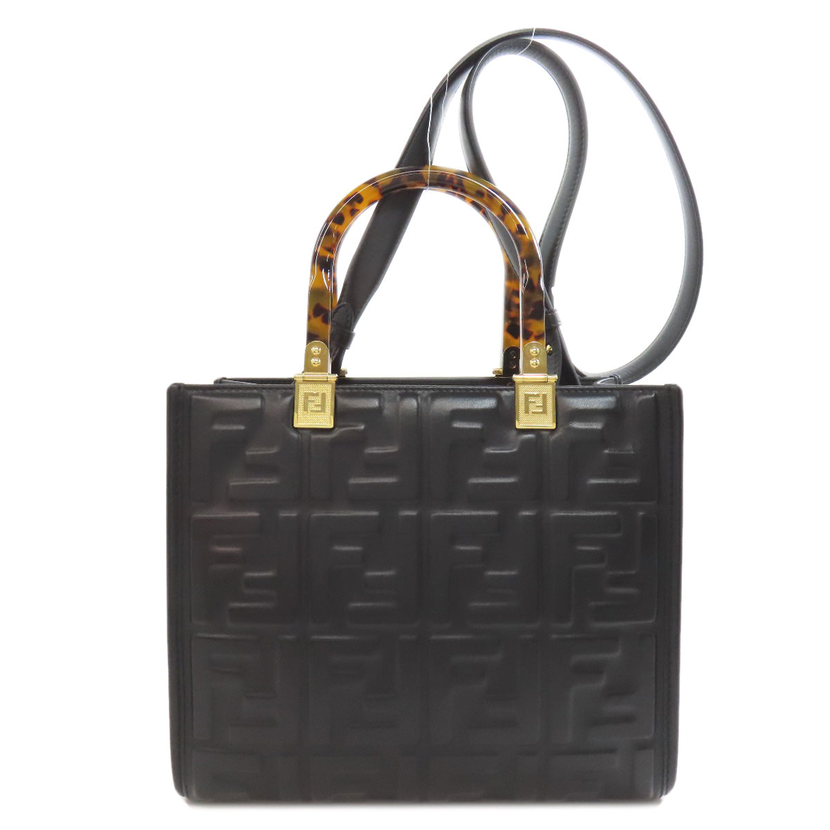 FENDI Sunshine Small 2WAY Handbag Calf Ladies [Used]