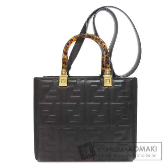FENDI Sunshine Small 2WAY Handbag Calf Ladies [Used]