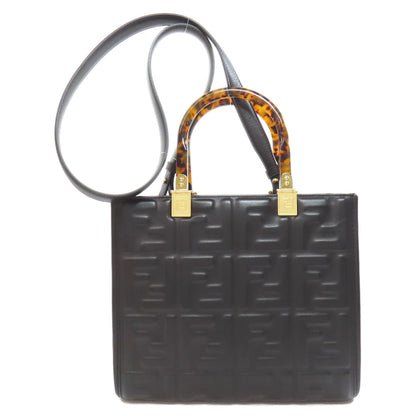 FENDI Sunshine Small 2WAY Handbag Calf Ladies [Used]