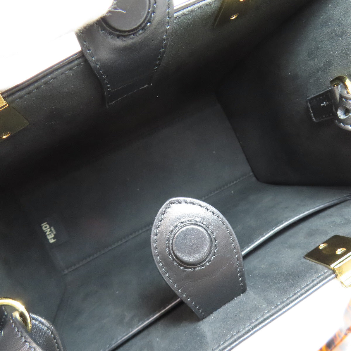 FENDI Sunshine Small 2WAY Handbag Calf Ladies [Used]