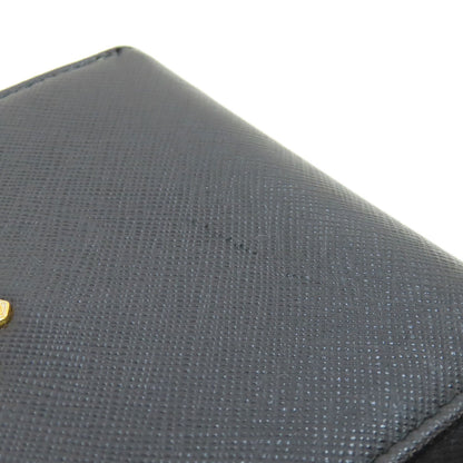 PRADA  1ML036 Bifold Wallet with Coin Pocket logo Safiano Ladies
