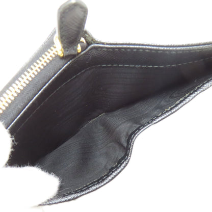 PRADA  1ML036 Bifold Wallet with Coin Pocket logo Safiano Ladies