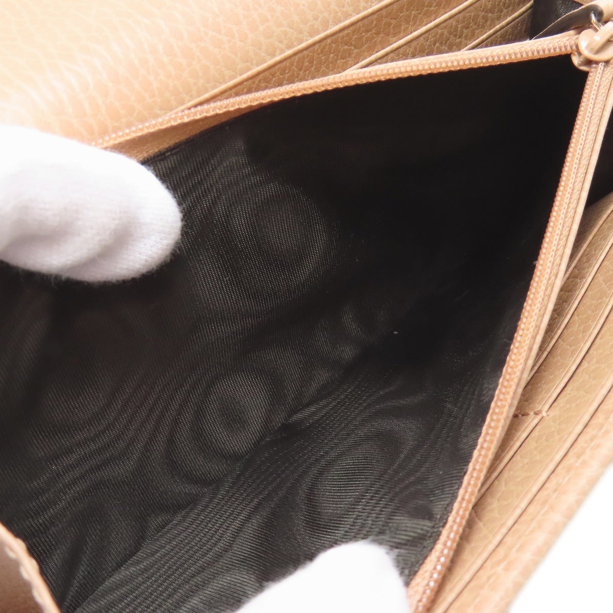 GUCCI 615524 Interlocking G outlet Long wallet (with coin pocket) Leather Ladies [Used]