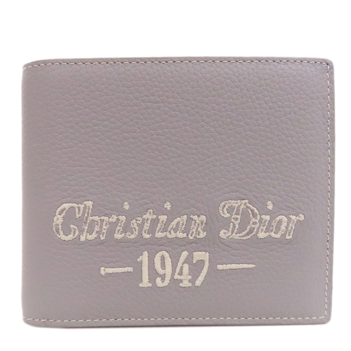 CHRISTIAN DIOR logo Bifold Wallet with Coin Pocket Leather Ladies [Used]