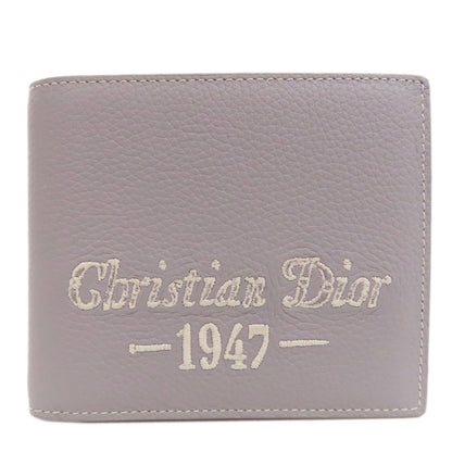 CHRISTIAN DIOR logo Bifold Wallet with Coin Pocket Leather Ladies [Used]