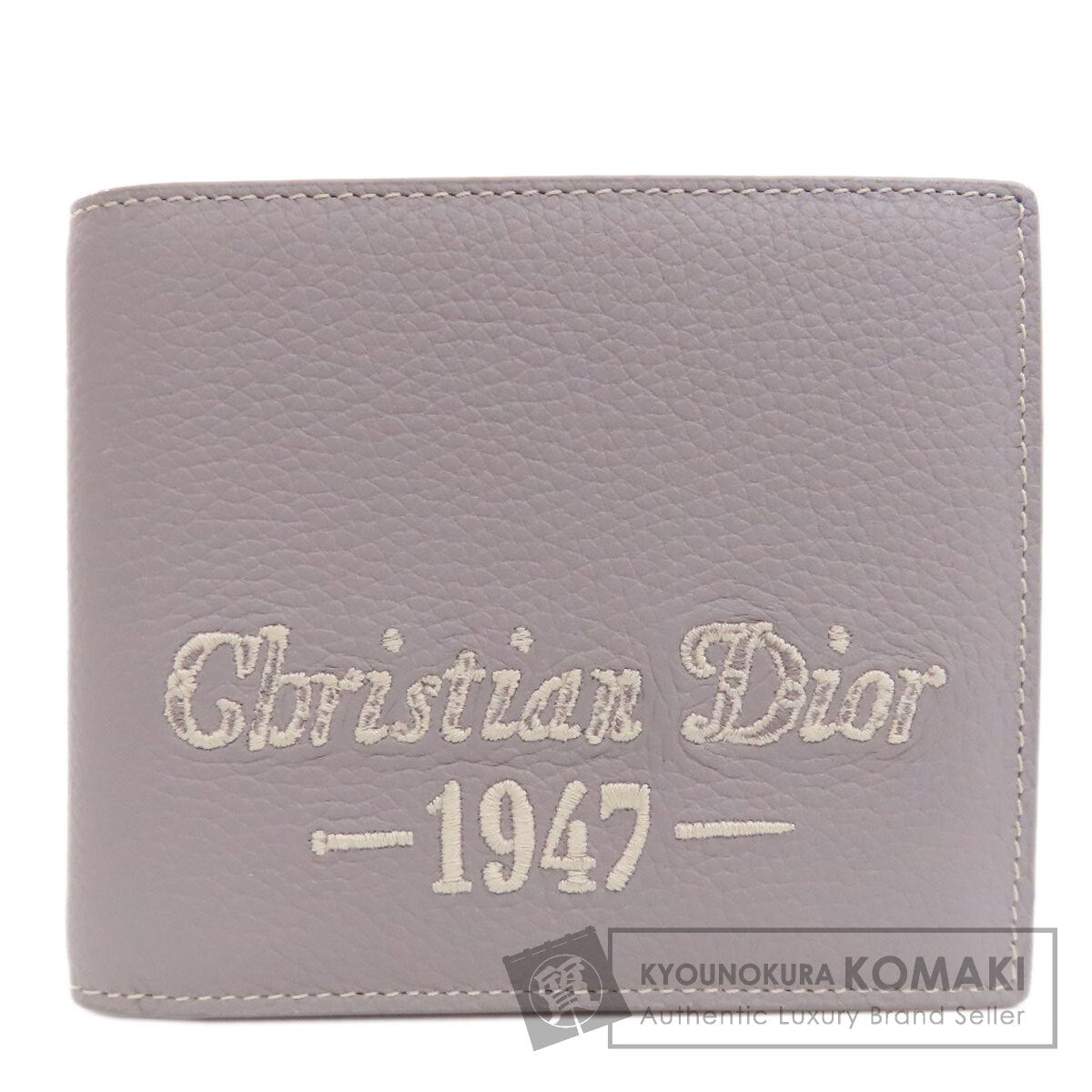 CHRISTIAN DIOR logo Bifold Wallet with Coin Pocket Leather Ladies [Used]