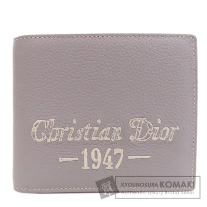 CHRISTIAN DIOR logo Bifold Wallet with Coin Pocket Leather Ladies [Used]