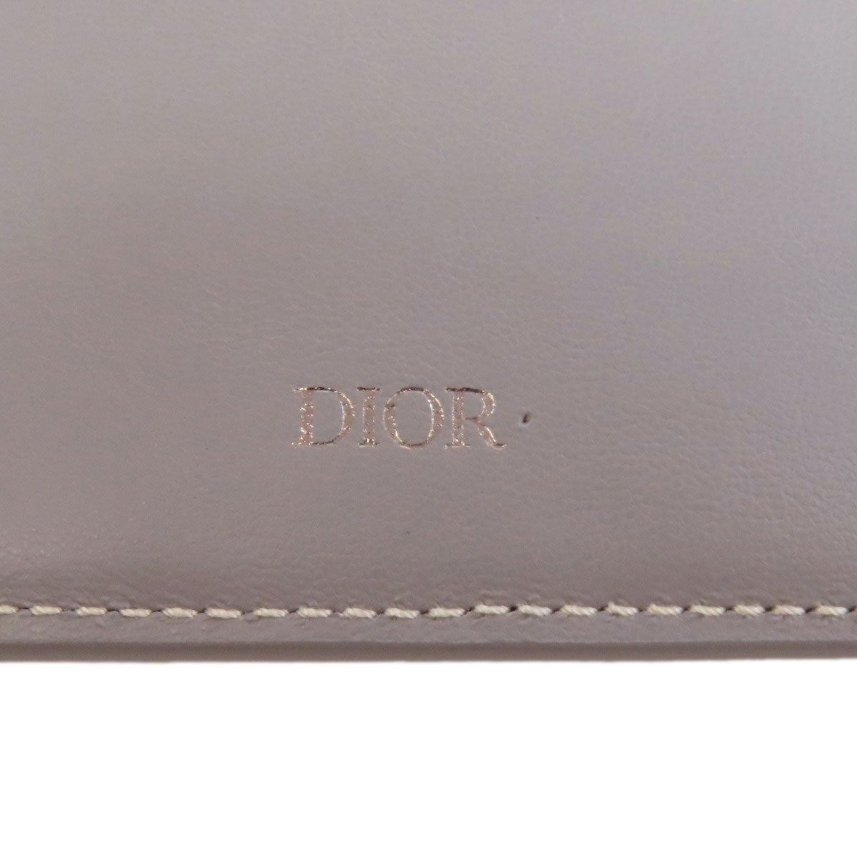 CHRISTIAN DIOR logo Bifold Wallet with Coin Pocket Leather Ladies [Used]