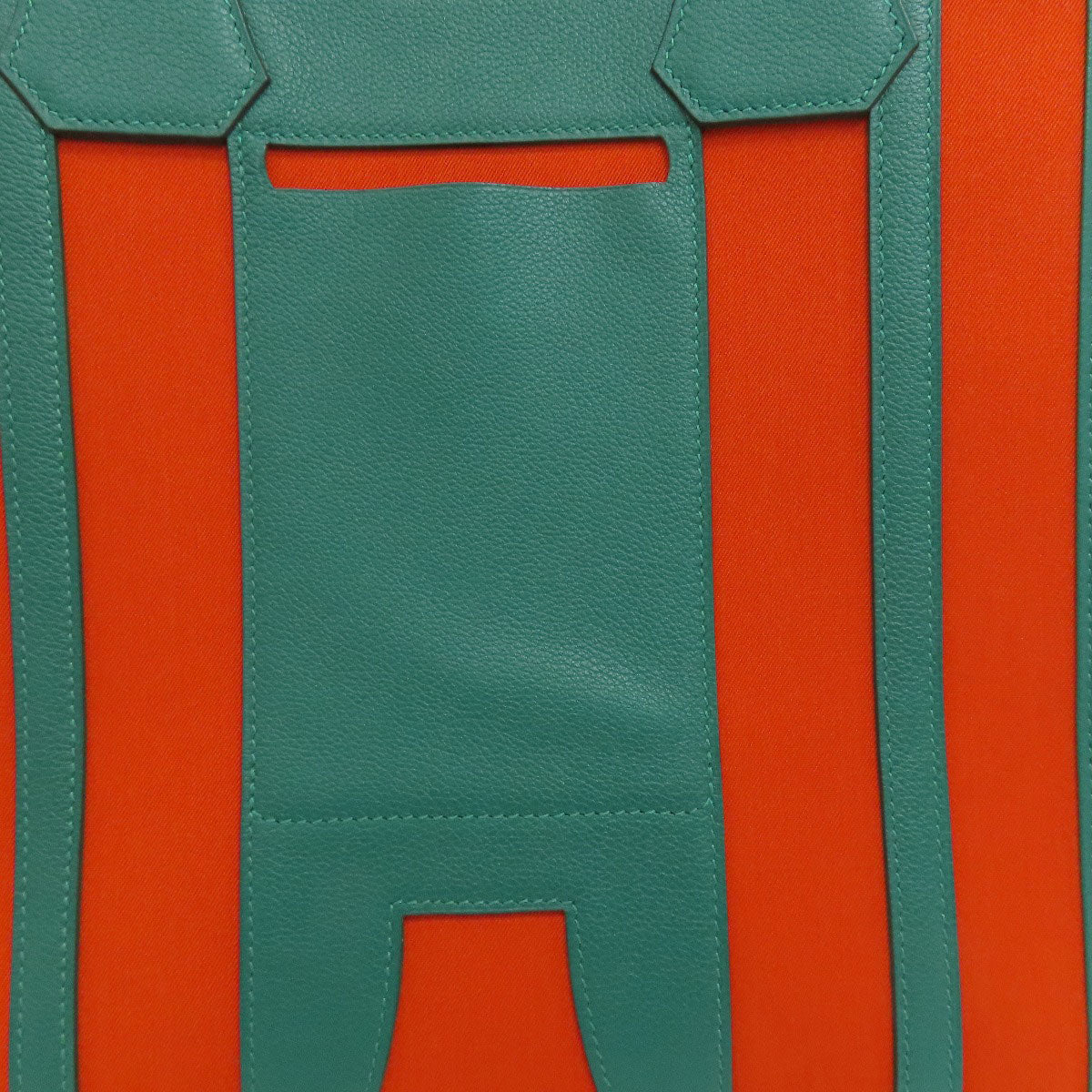 HERMES Petite Ash Belle Tote Bag Canvas CalfLadies [Used]