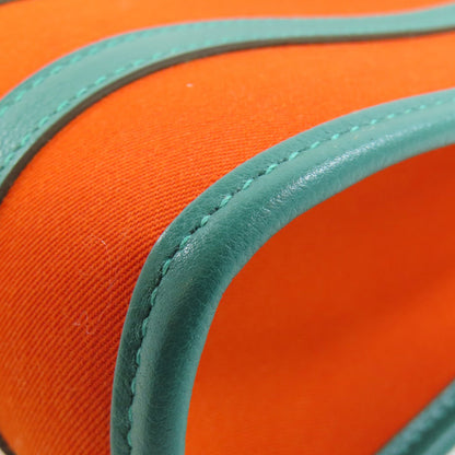 HERMES Petite Ash Belle Tote Bag Canvas CalfLadies [Used]