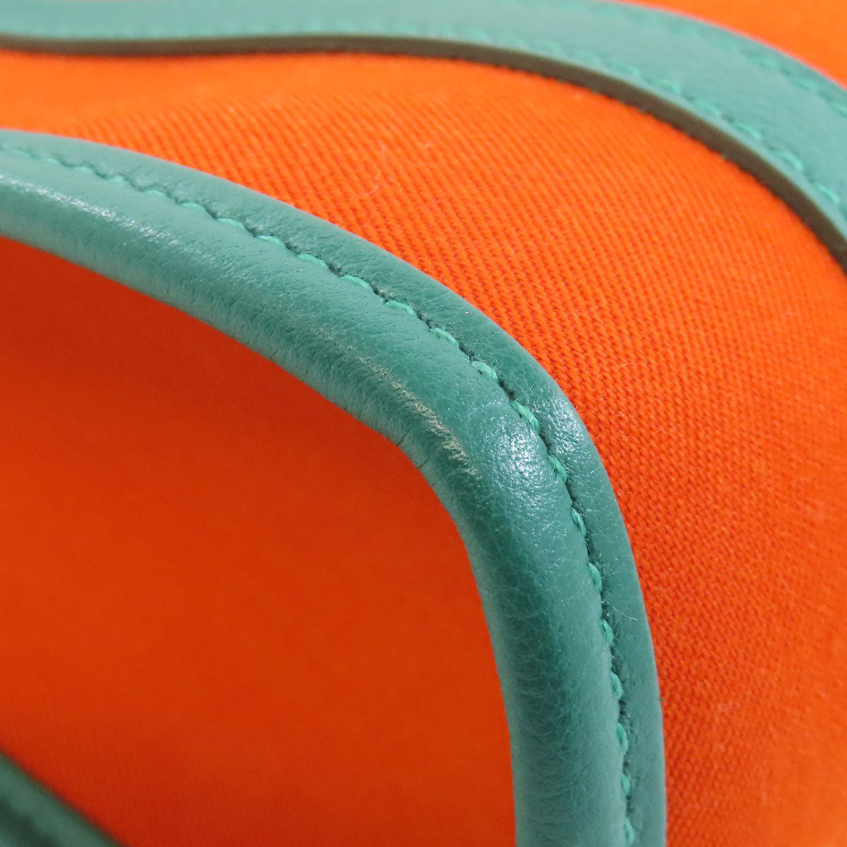 HERMES Petite Ash Belle Tote Bag Canvas CalfLadies [Used]