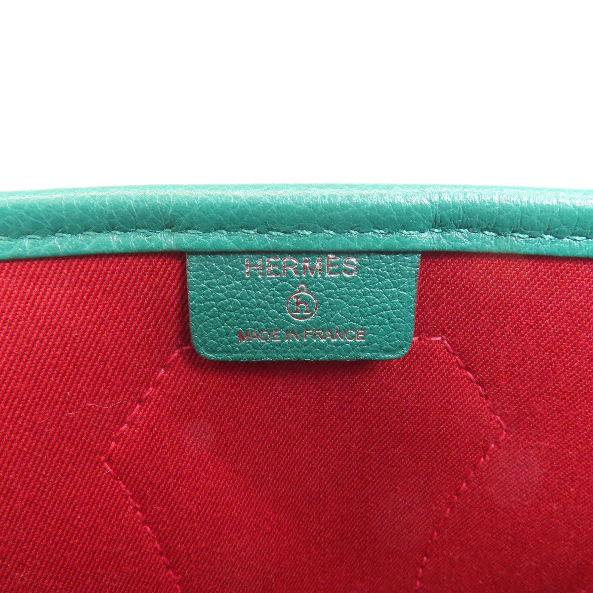 HERMES Petite Ash Belle Tote Bag Canvas CalfLadies [Used]