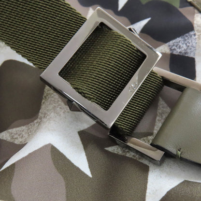 VALENTINO Camouflage pattern Star motif Shoulder Bag Nylon Ladies [Used]