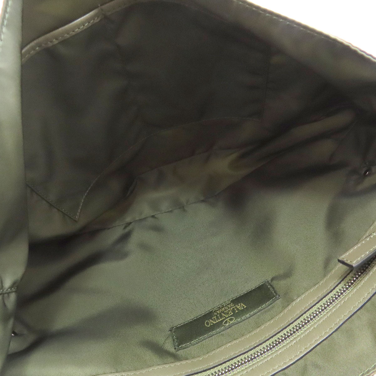 VALENTINO Camouflage pattern Star motif Shoulder Bag Nylon Ladies [Used]