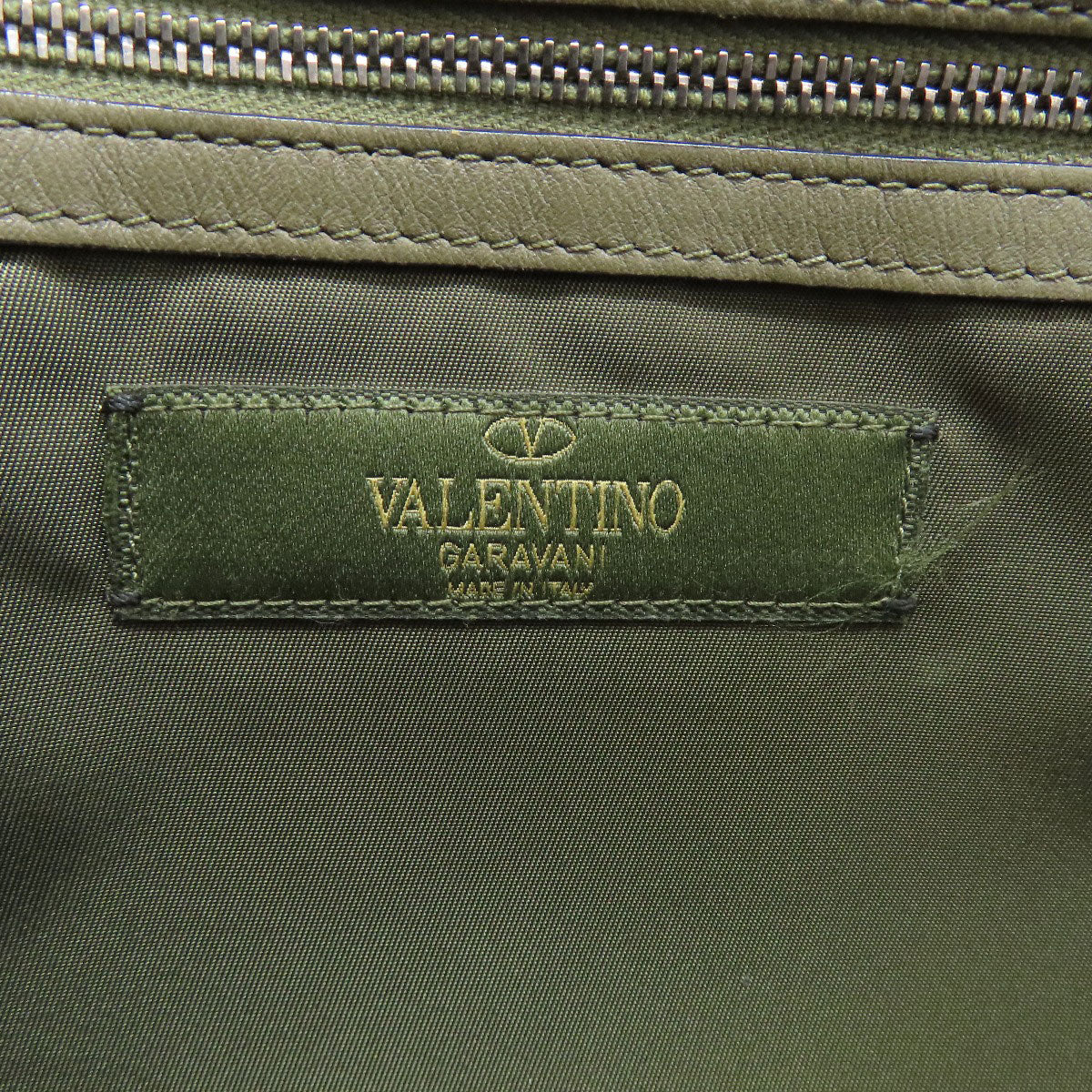 VALENTINO Camouflage pattern Star motif Shoulder Bag Nylon Ladies [Used]