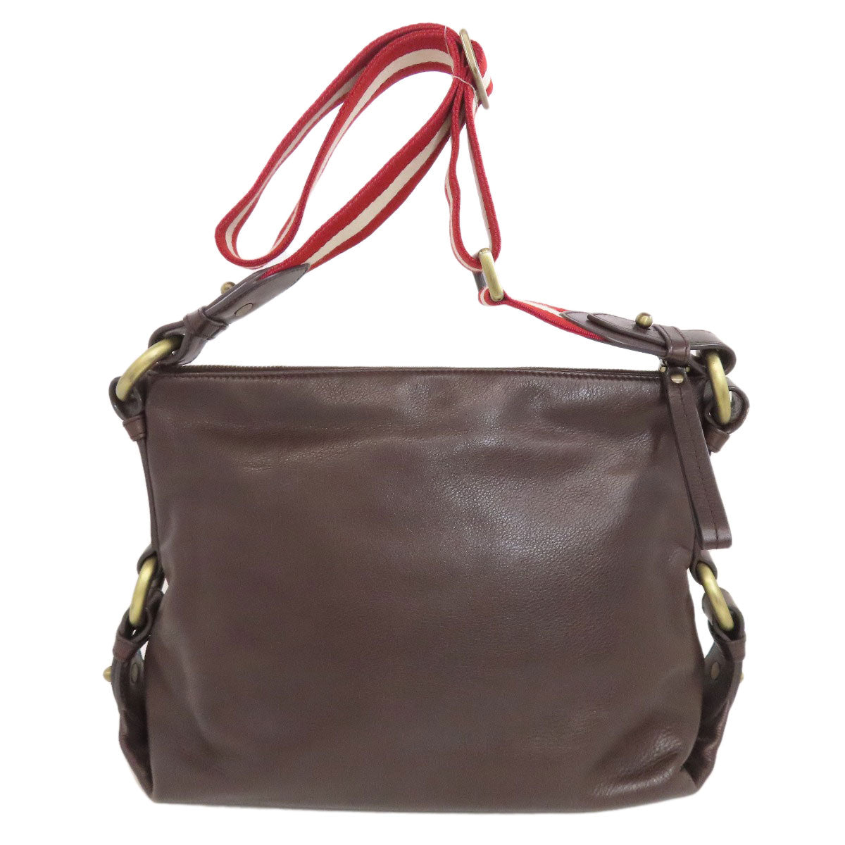 BALLY Simple design Shoulder Bag Leather Ladies [Used]