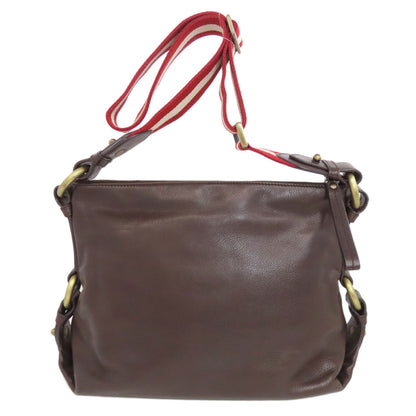 BALLY Simple design Shoulder Bag Leather Ladies [Used]