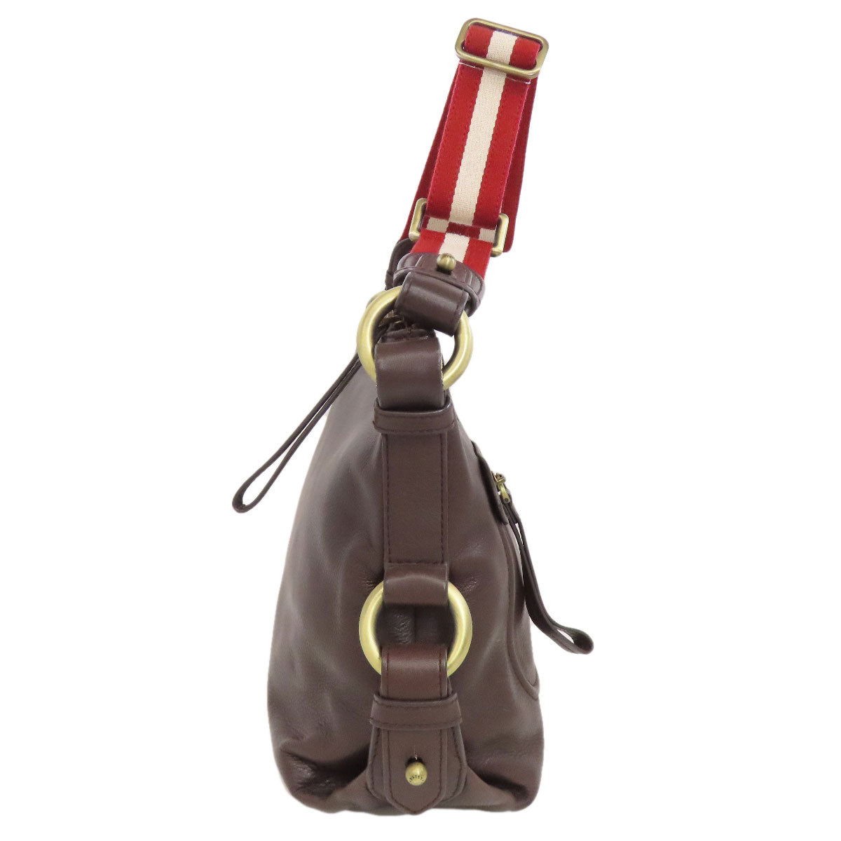 BALLY Simple design Shoulder Bag Leather Ladies [Used]