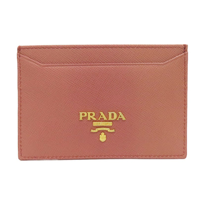 PRADA logo Card Case Safiano Ladies [Used]