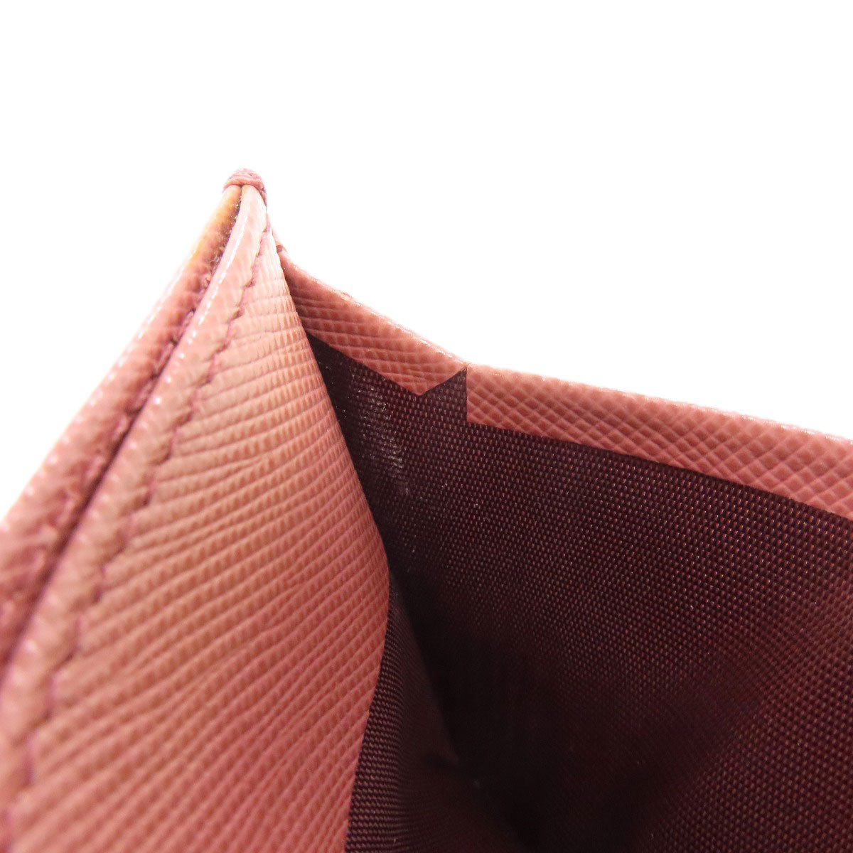 PRADA logo Card Case Safiano Ladies [Used]