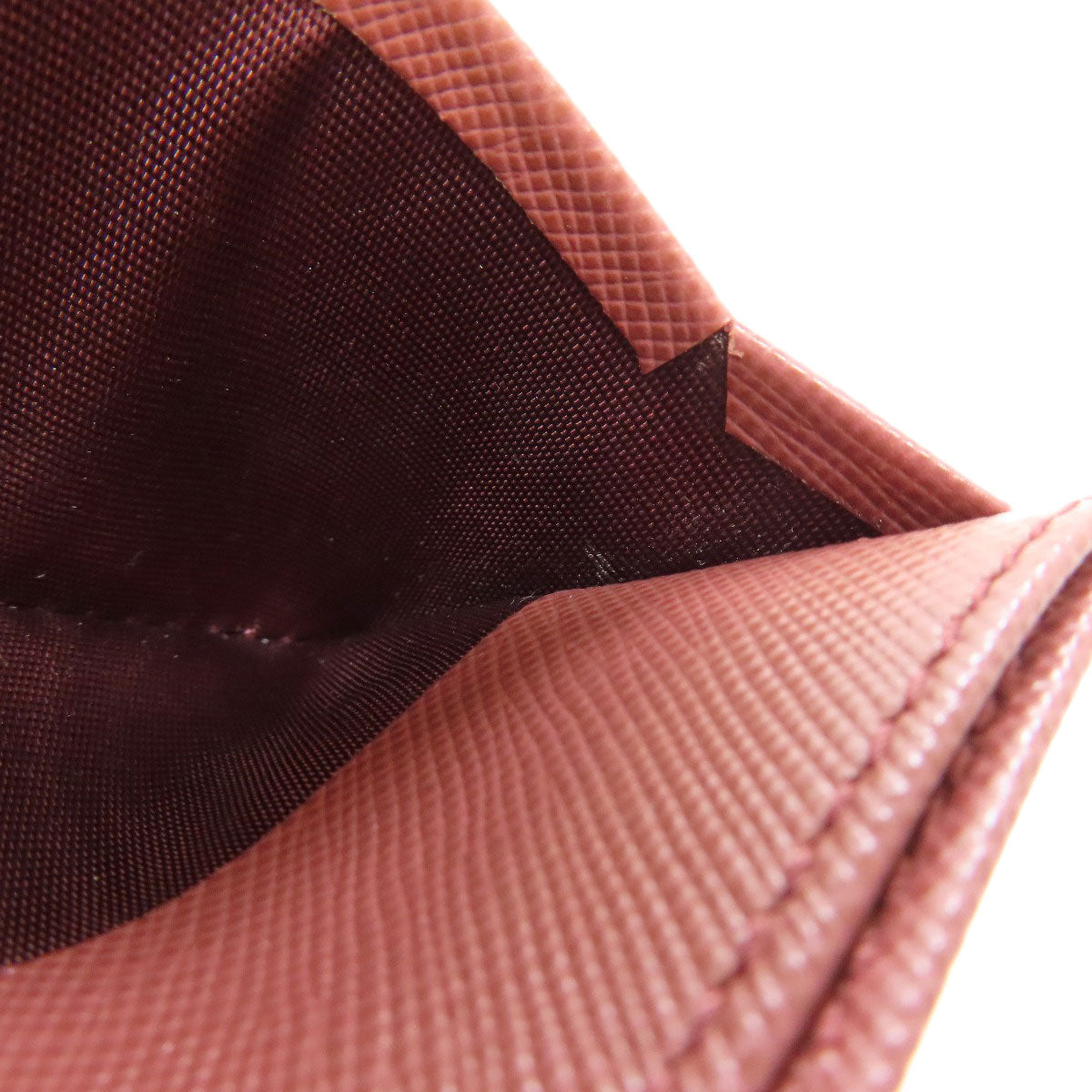 PRADA logo Card Case Safiano Ladies [Used]