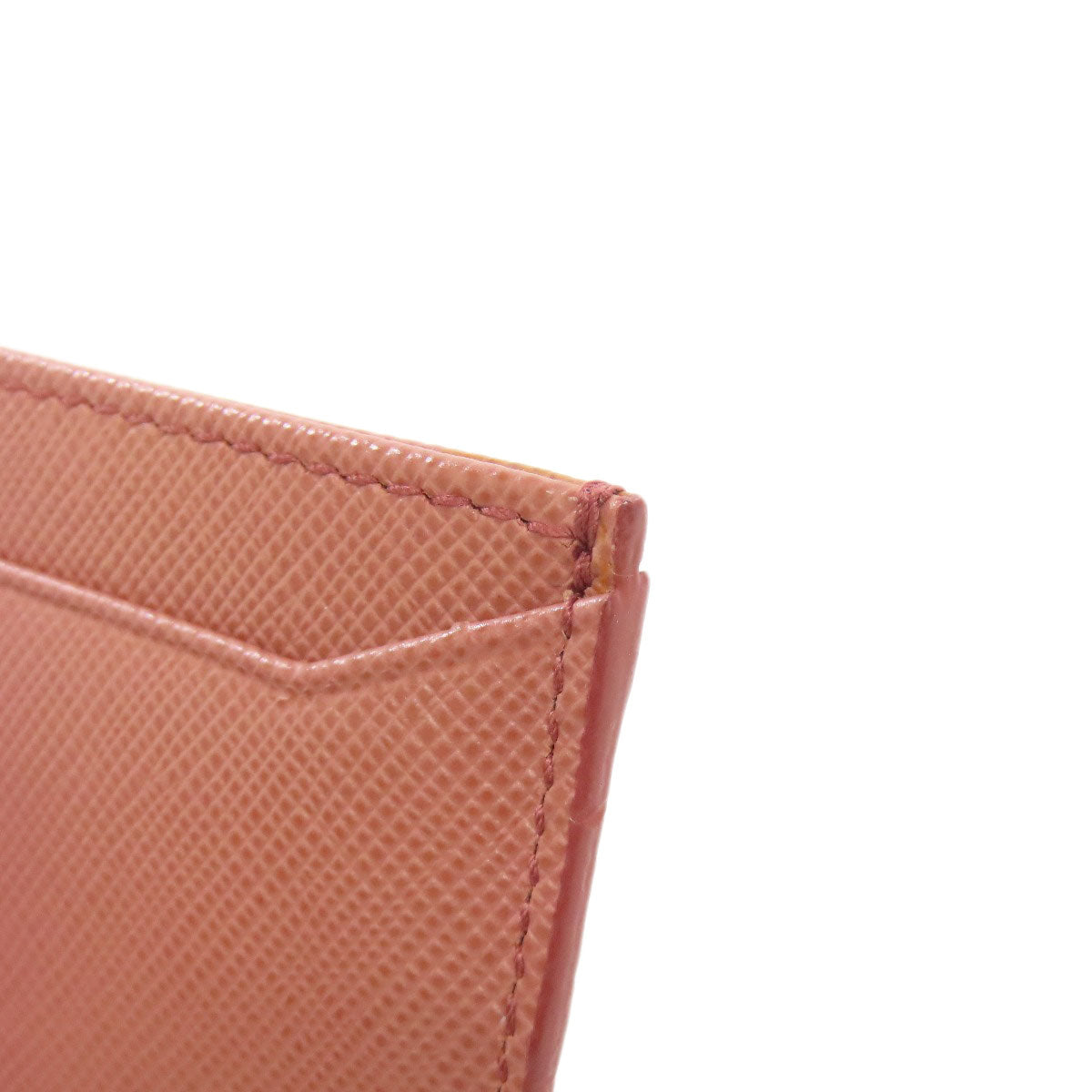 PRADA logo Card Case Safiano Ladies [Used]