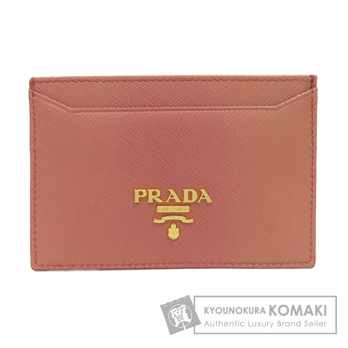 PRADA logo Card Case Safiano Ladies [Used]