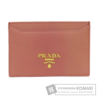 PRADA logo Card Case Safiano Ladies [Used]