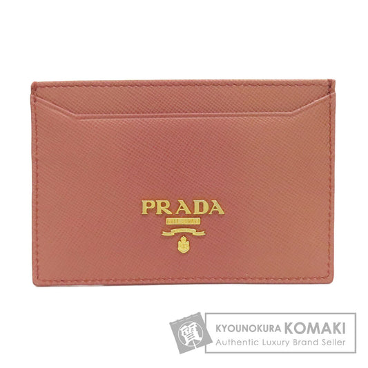 PRADA logo Card Case Safiano Ladies [Used]