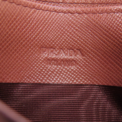 PRADA logo Card Case Safiano Ladies [Used]