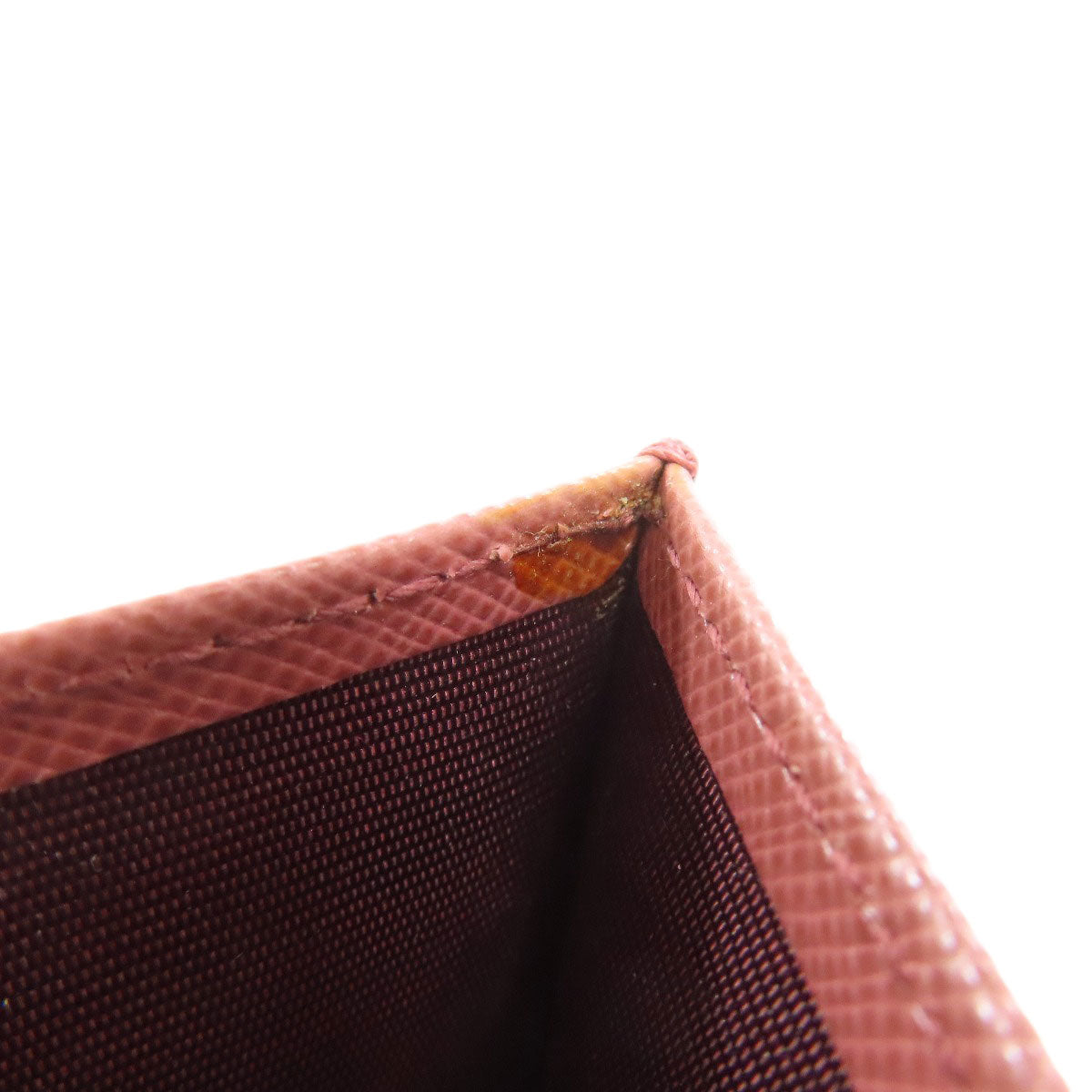 PRADA logo Card Case Safiano Ladies [Used]