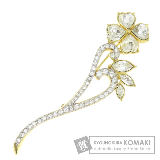 SWAROVSKI Clover motif Brooch Metal Ladies [Used]