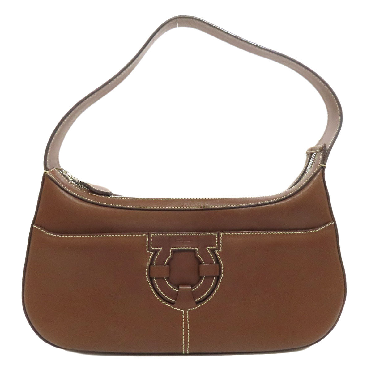 Salvatore Ferragamo   Handbag Gancini Hardware motif Leather Ladies