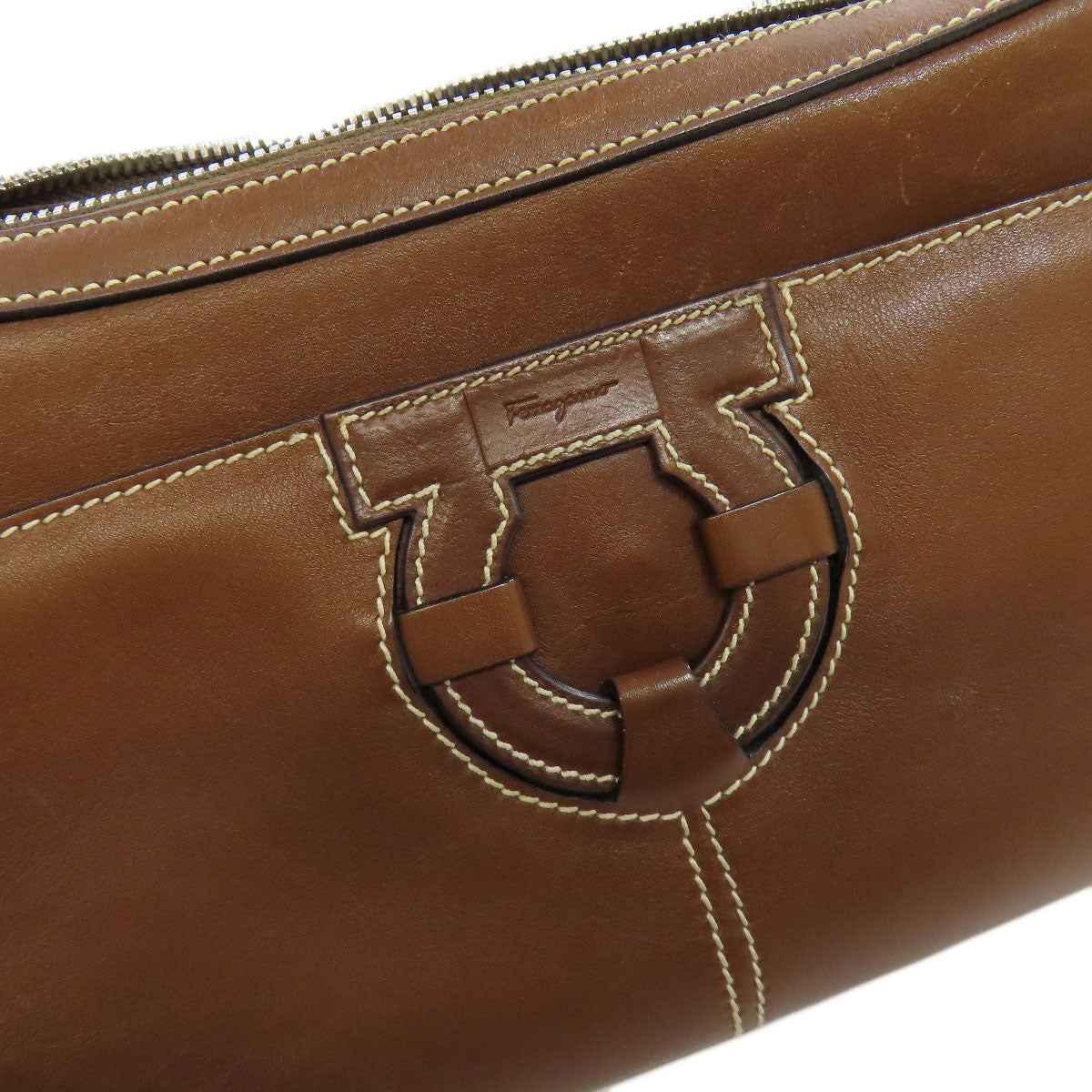 Salvatore Ferragamo   Handbag Gancini Hardware motif Leather Ladies