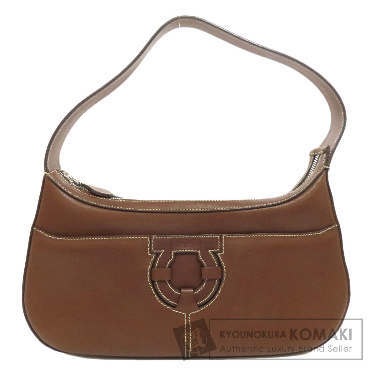 Salvatore Ferragamo   Handbag Gancini Hardware motif Leather Ladies