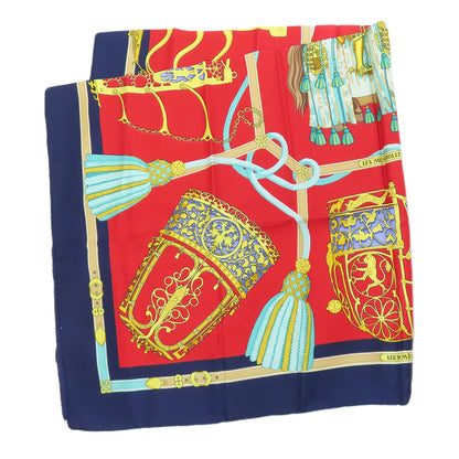 HERMES Carre90 LES MUSEROLLES Noseband Scarf Cashmere Ladies [Used]